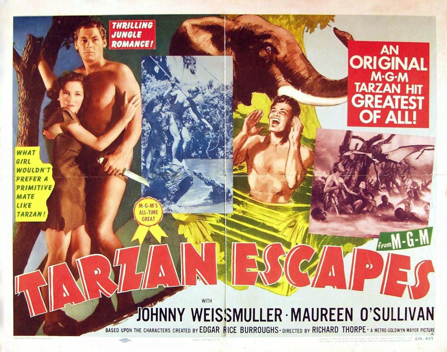 Постер фильма Спасение Тарзана | Tarzan Escapes