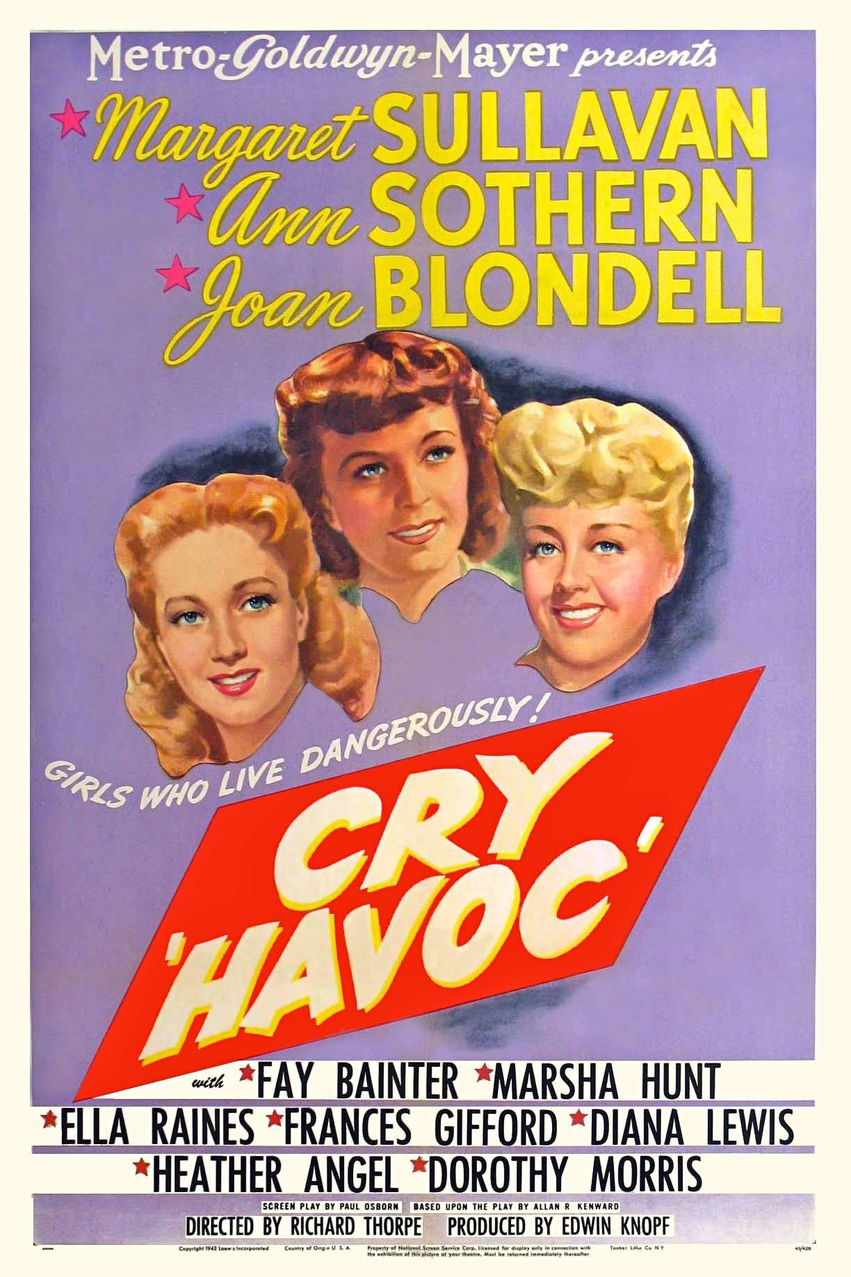 Постер фильма Cry 'Havoc