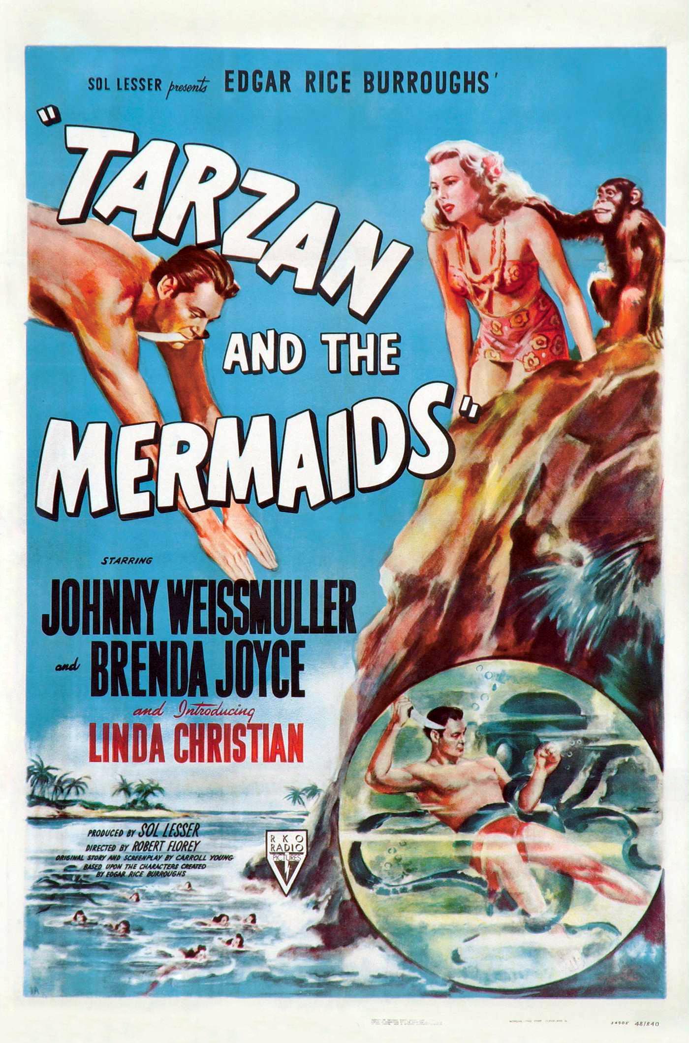 Постер фильма Tarzan and the Mermaids