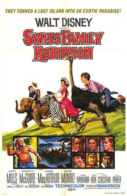 Постер фильма Шведская семья Робинсонов | Swiss Family Robinson