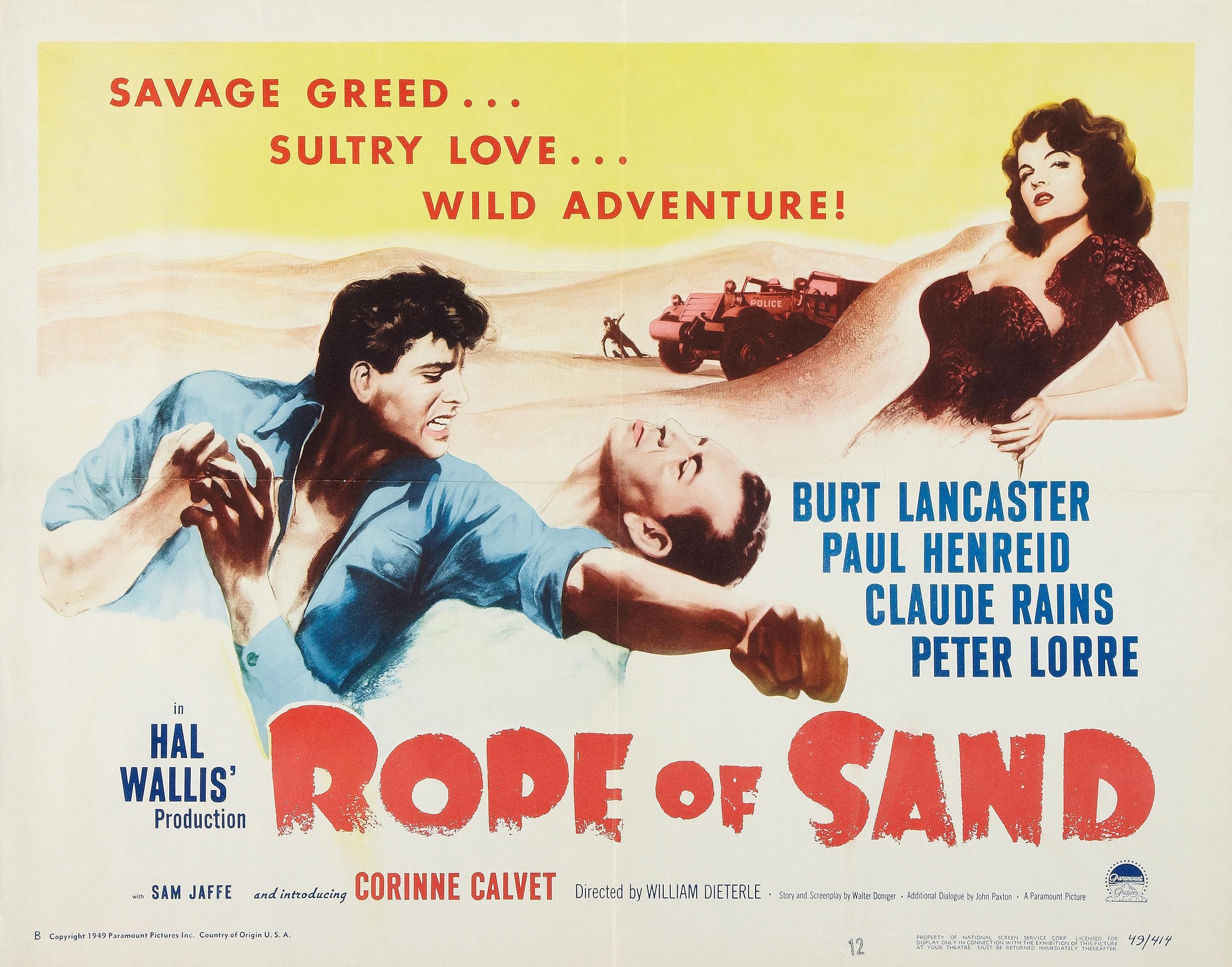 Постер фильма Rope of Sand