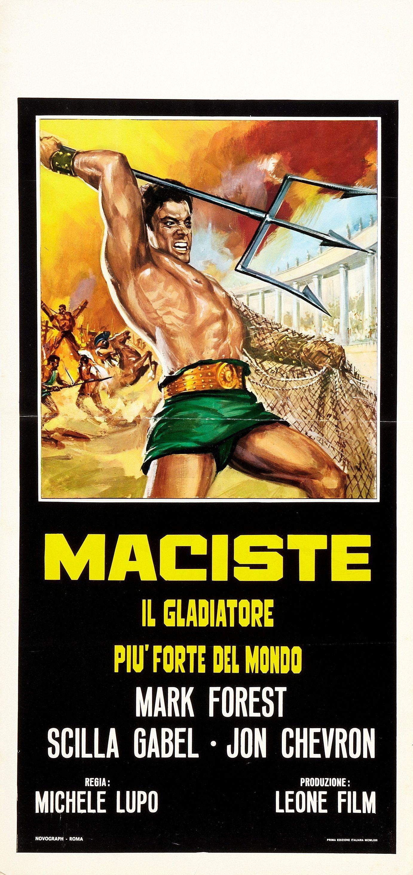 Постер фильма Maciste, il gladiatore più forte del mondo