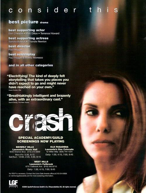 Столкновение crash 2004 Постер. Столкновение пол Хаггис.