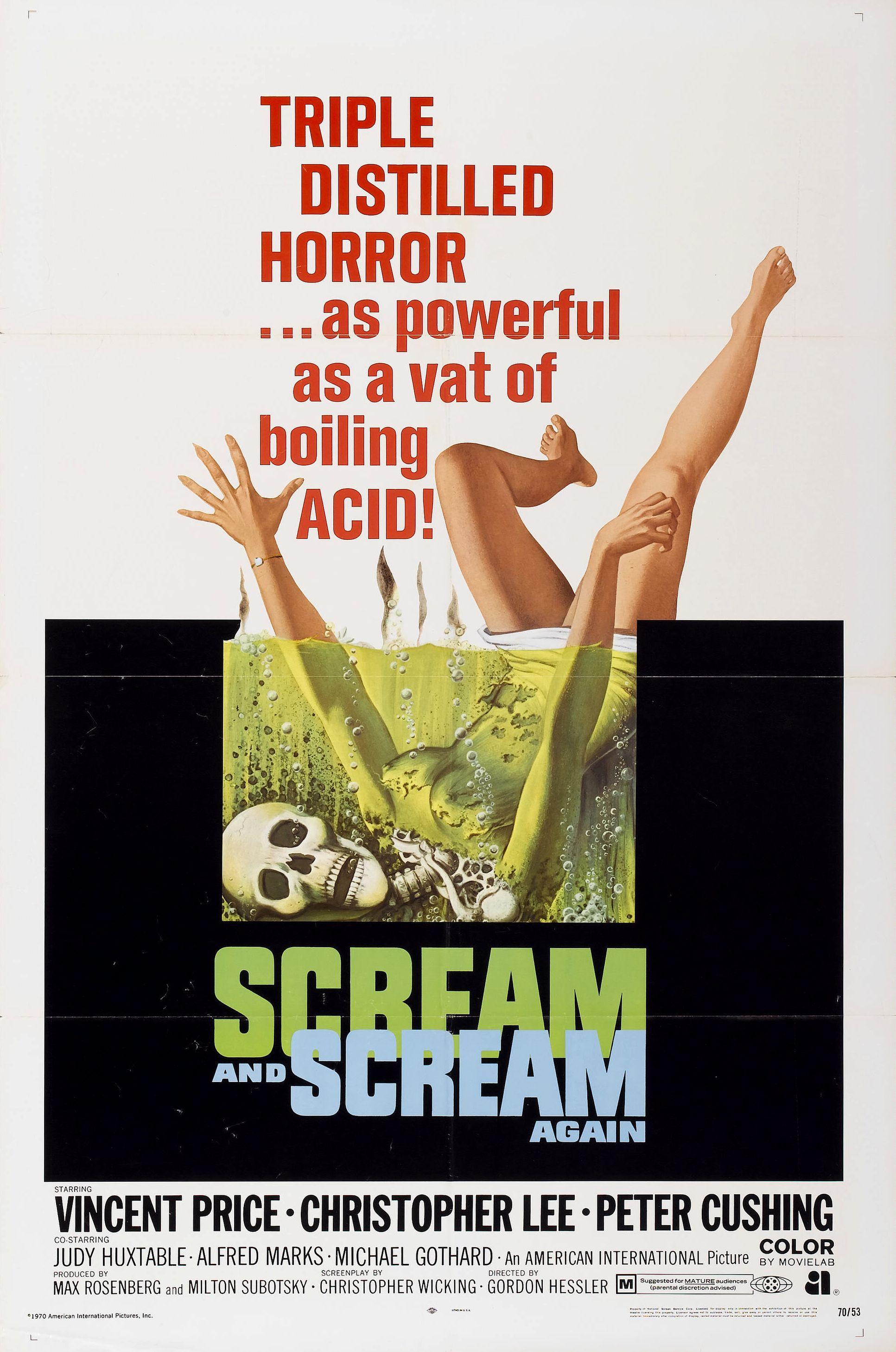 Постер фильма Крик и снова крик | Scream and Scream Again