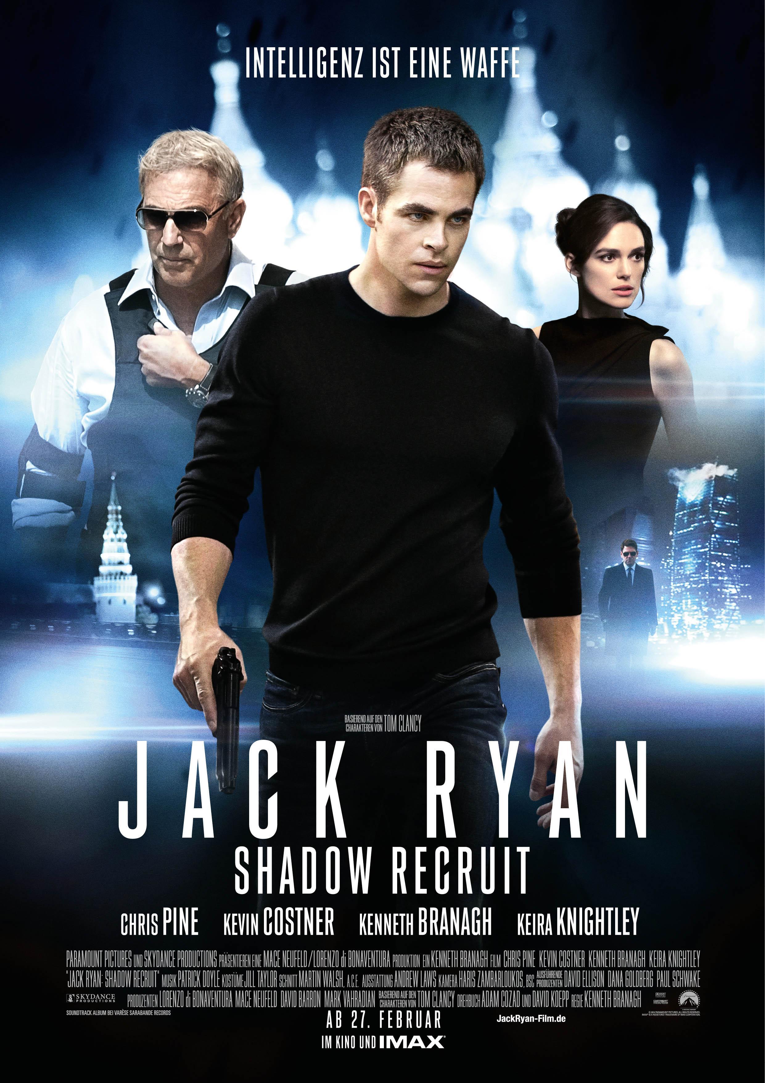 Постер фильма Джек Райан: Теория хаоса | Jack Ryan: Shadow Recruit