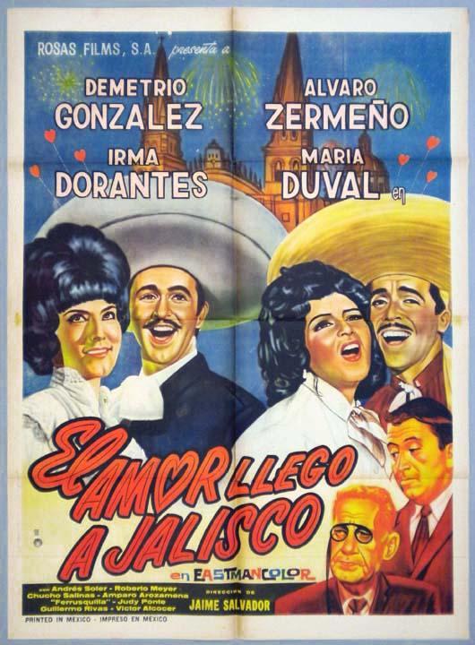 Постер фильма amor llegó a Jalisco