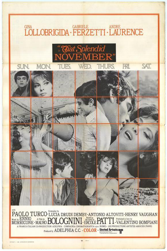 Постер фильма Прекрасный ноябрь | bellissimo novembre