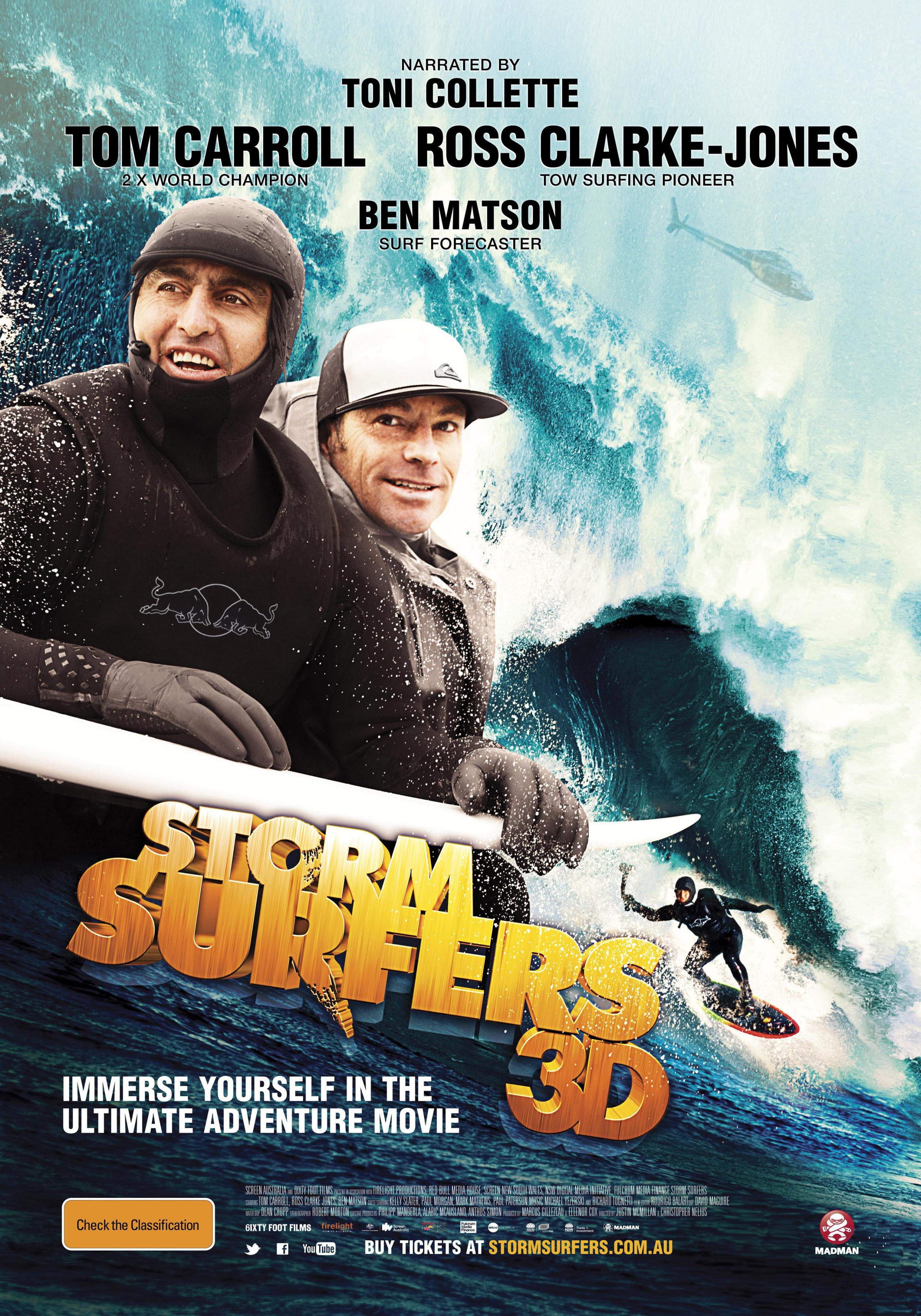 Постер фильма Убойные серферы 3D | Storm Surfers 3D