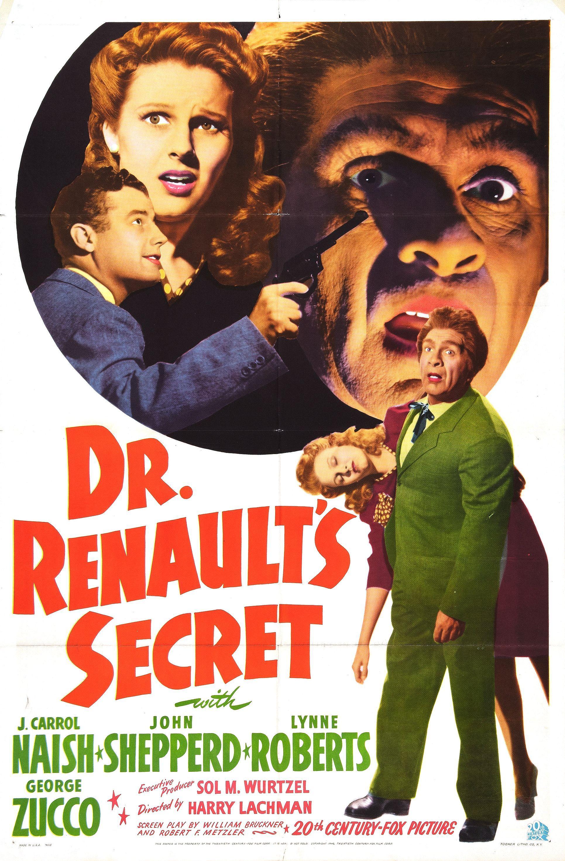 Постер фильма Dr. Renault's Secret