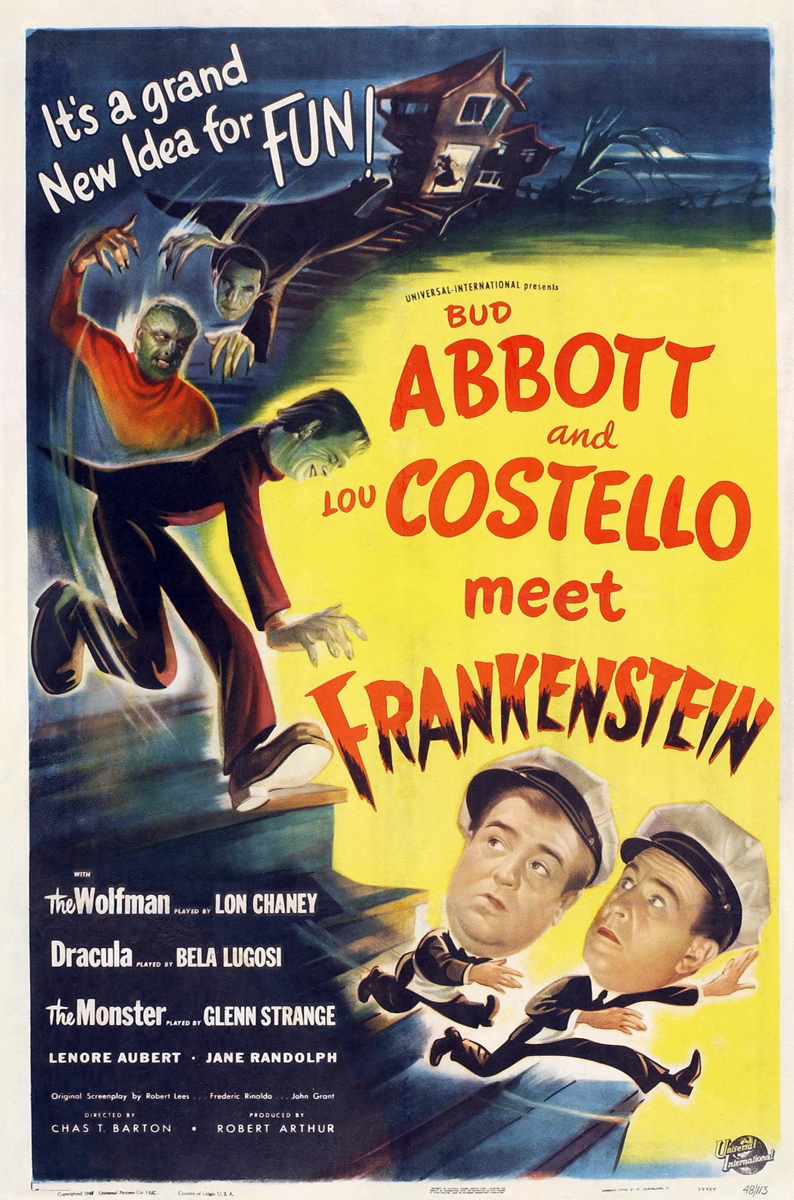 Постер фильма Эбботт и Костелло встречают Франкенштейна | Bud Abbott Lou Costello Meet Frankenstein