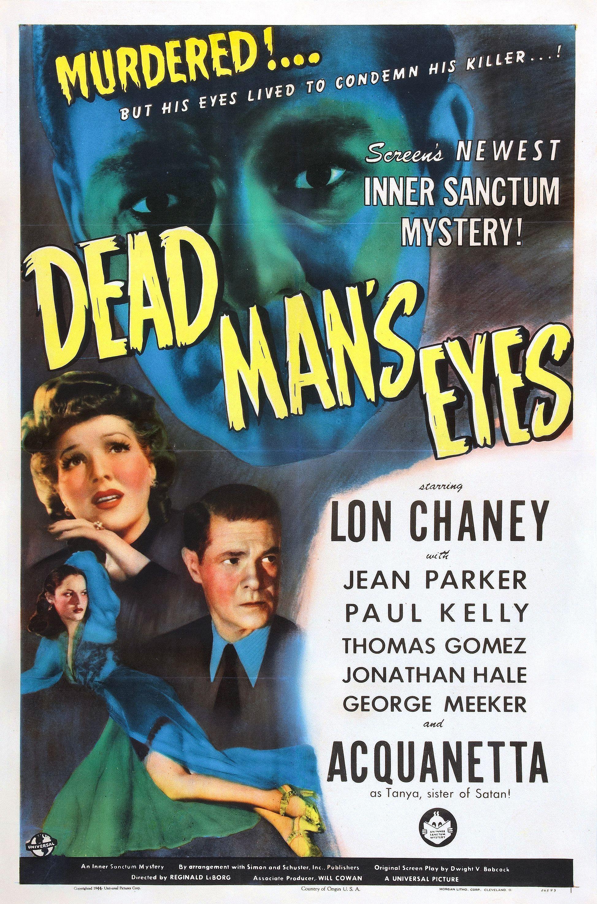 Постер фильма Dead Man's Eyes