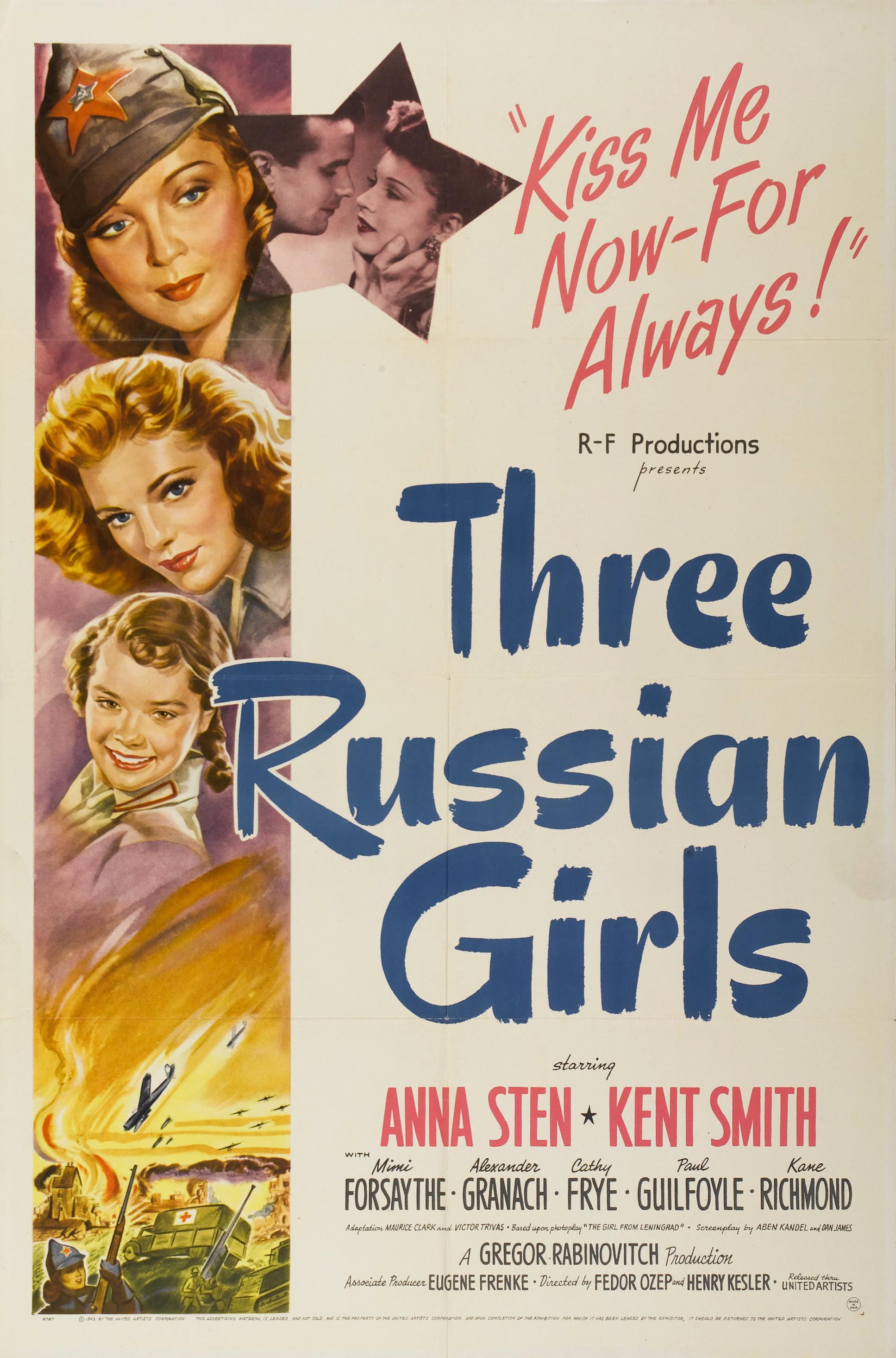 Three russian. Три русские девушки фильм 1943. Плакаты фильмов 3 девушки. Девчата Постер. Девчата Постер на русском.