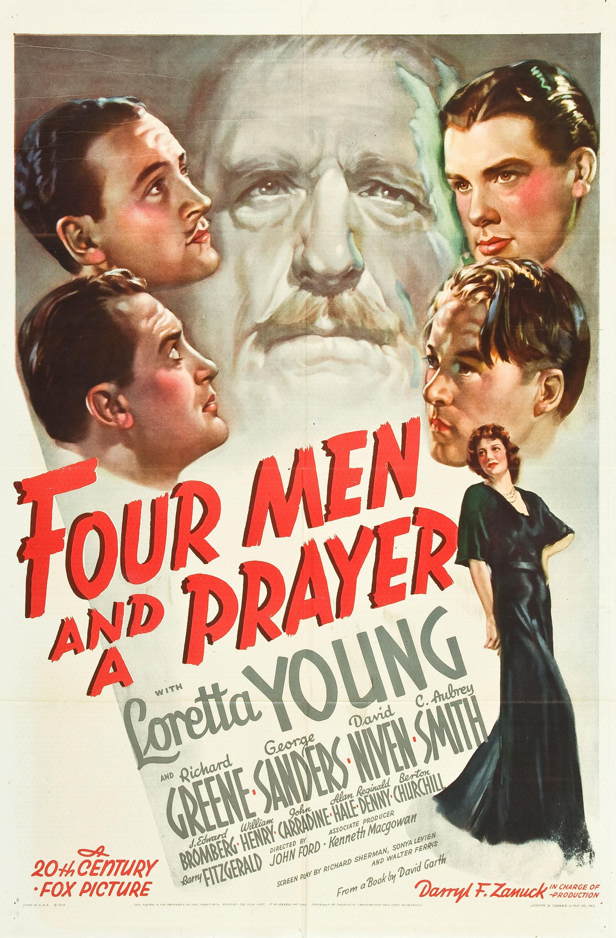Постер фильма Четверо человек и проситель | Four Men and a Prayer