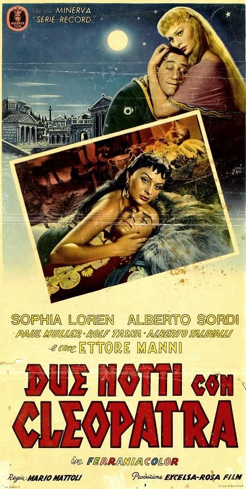 Постер фильма Две ночи с Клеопатрой | Due notti con Cleopatra