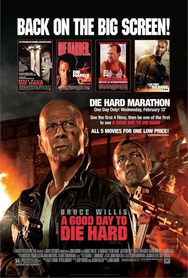 Постер фильма Крепкий орешек. Хороший день, чтобы умереть | Good Day to Die Hard