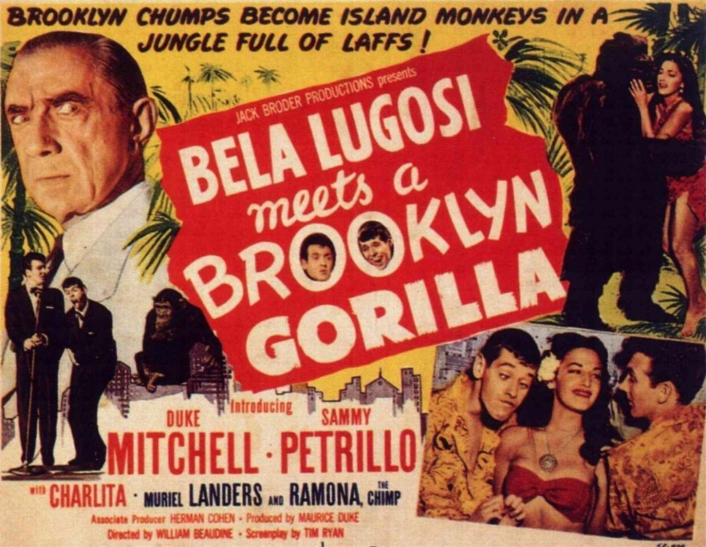 Постер фильма Бела Лугоши знакомится с бруклинской гориллой | Bela Lugosi Meets a Brooklyn Gorilla
