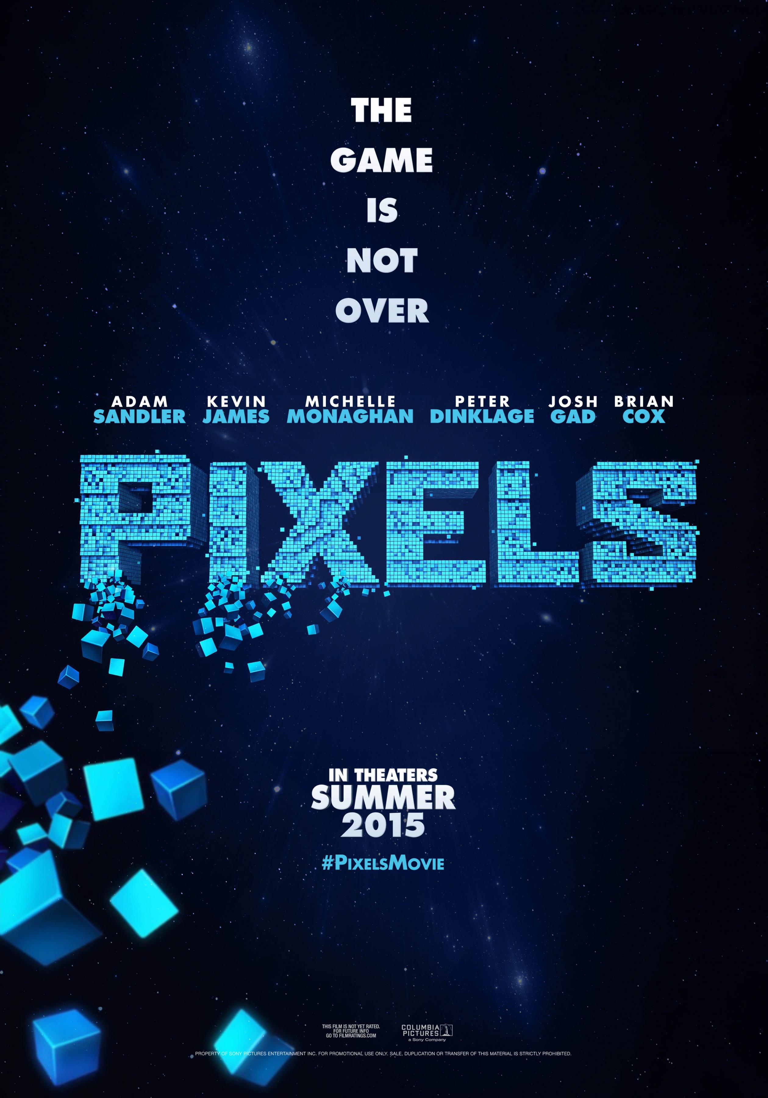 Pixels 2015. Пиксели 2015 Постер.