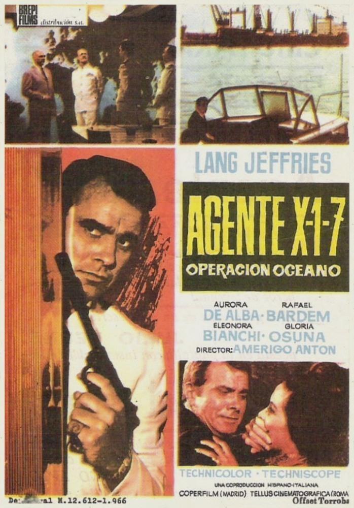Постер фильма Agente X 1-7 operación Océano