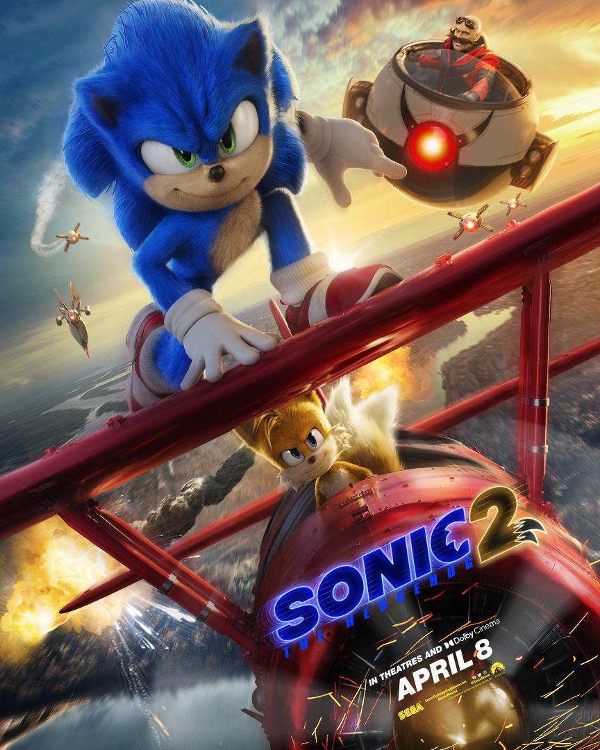 Постер фильма Соник 2 в кино | Sonic the Hedgehog 2