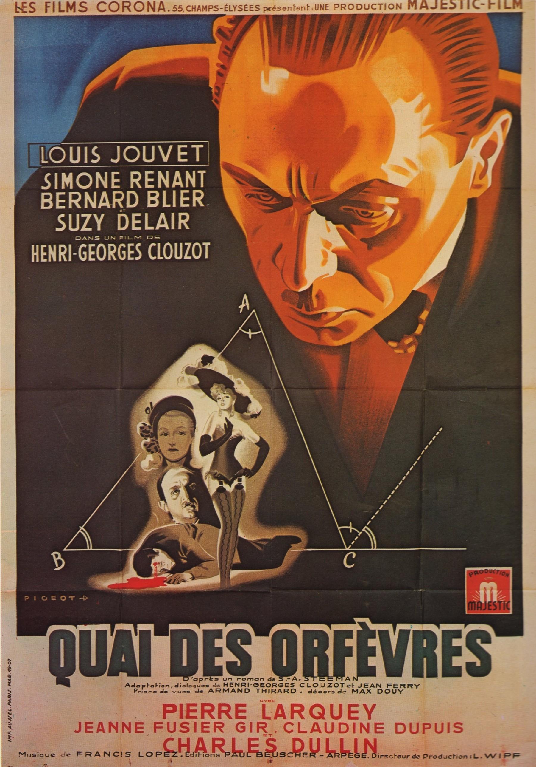 Постер фильма Набережная Орфевр | Quai des Orfèvres