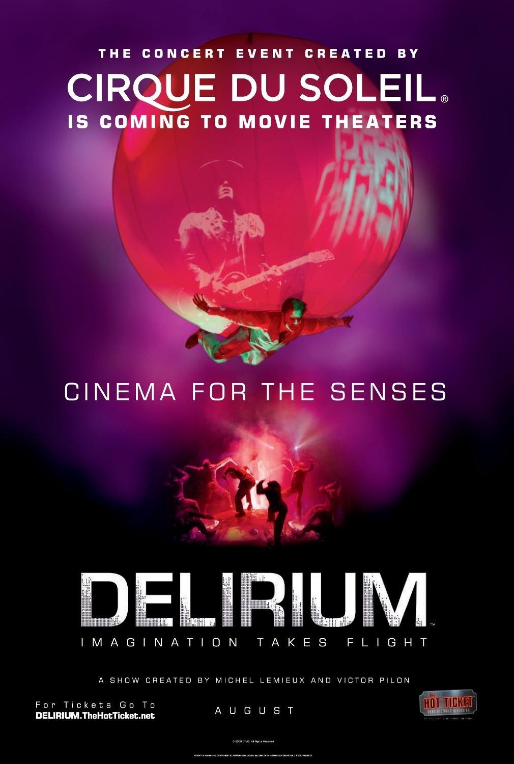 Постер фильма Cirque du Soleil: Delirium