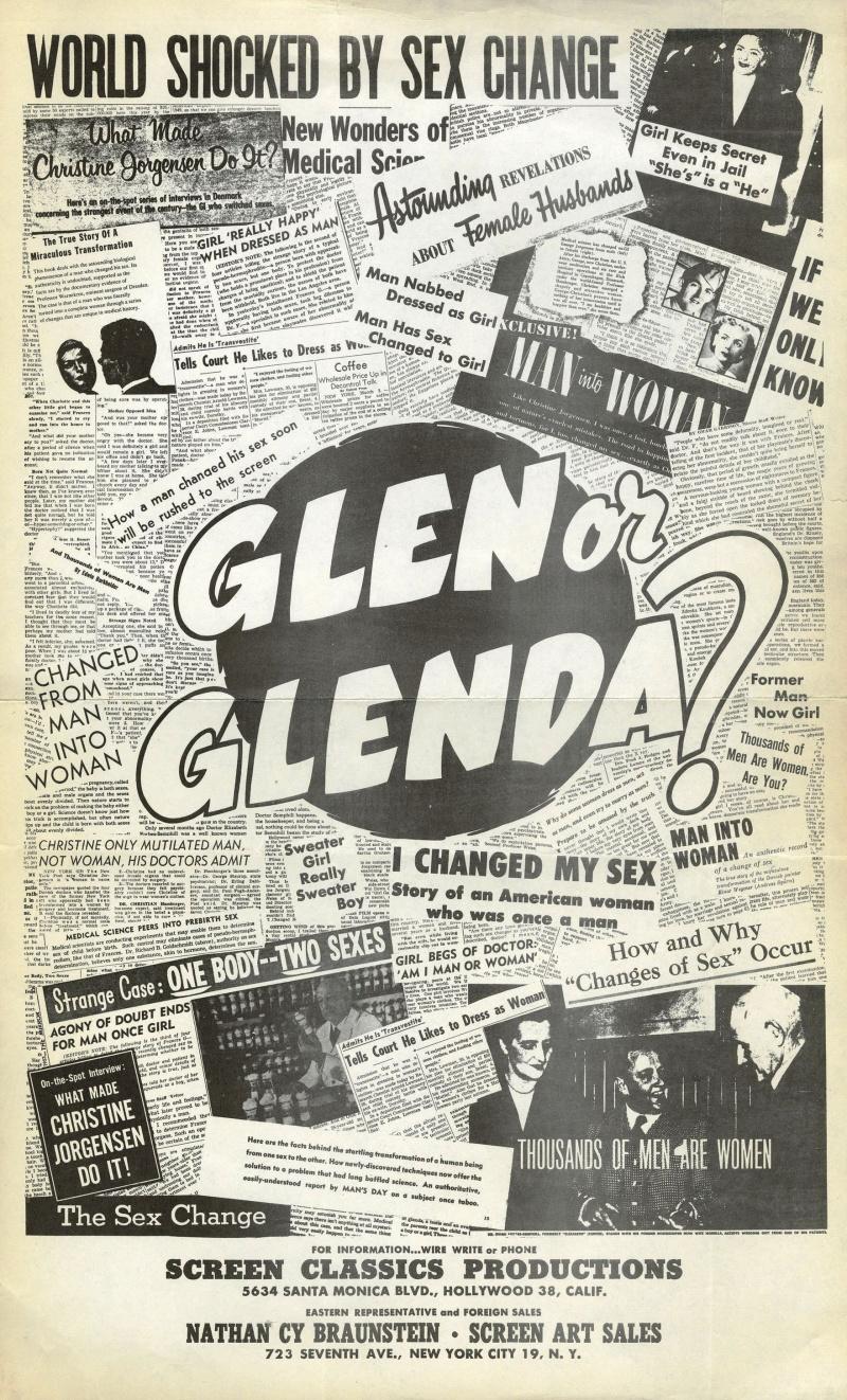 Постер фильма Глен или Гленда | Glen or Glenda