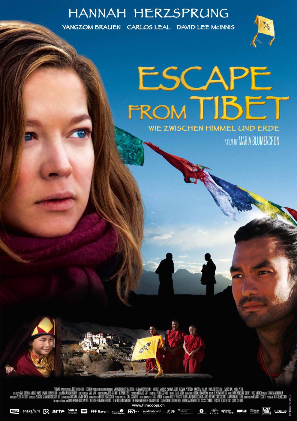 Постер фильма Побег из Тибета | Wie zwischen Himmel und Erde