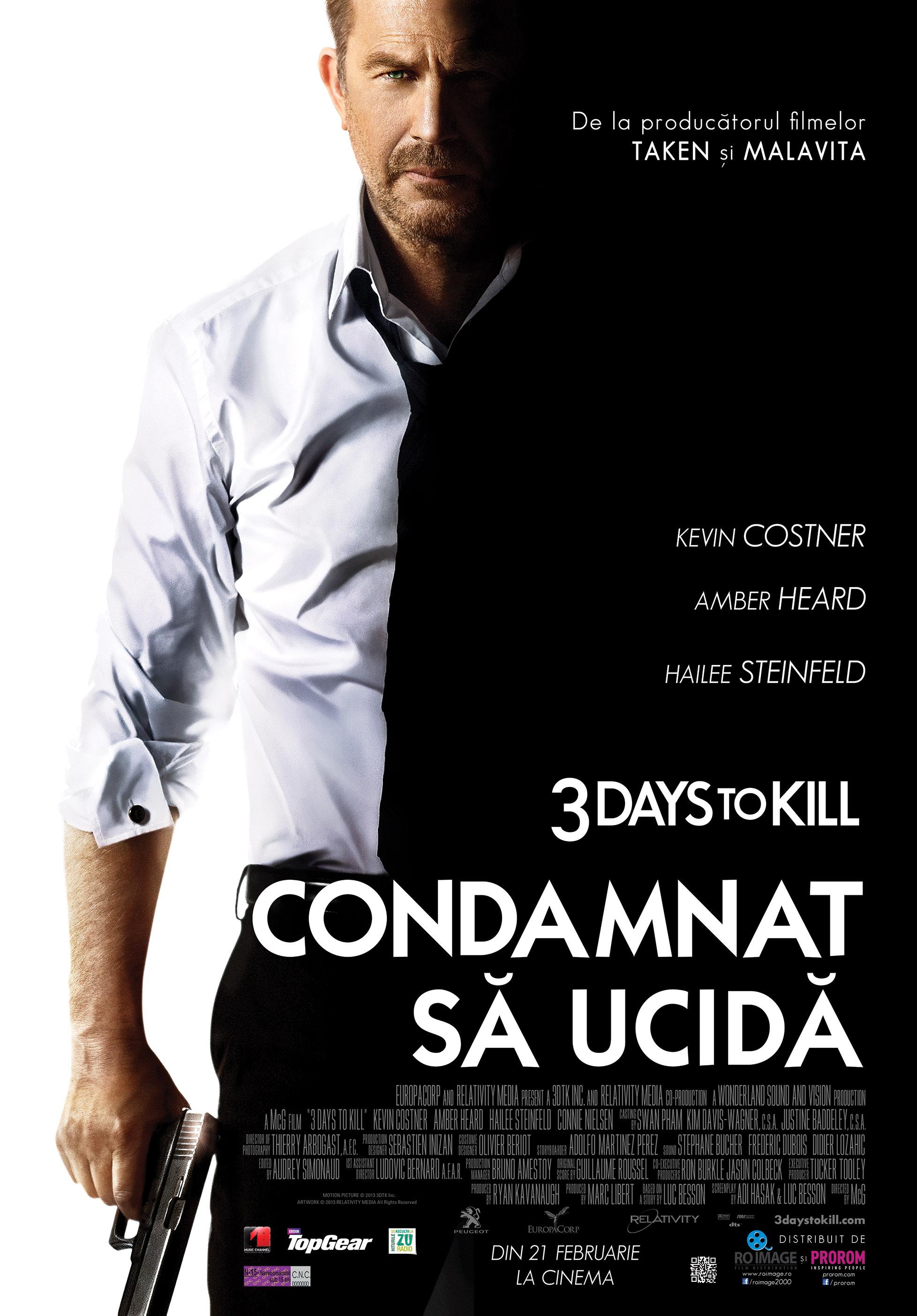 Постер фильма 3 дня на убийство | 3 Days to Kill