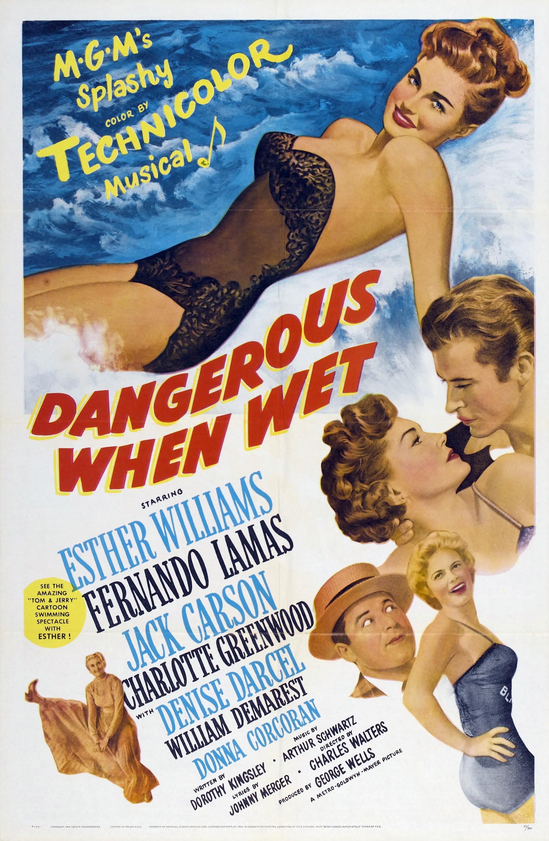 Постер фильма Dangerous When Wet