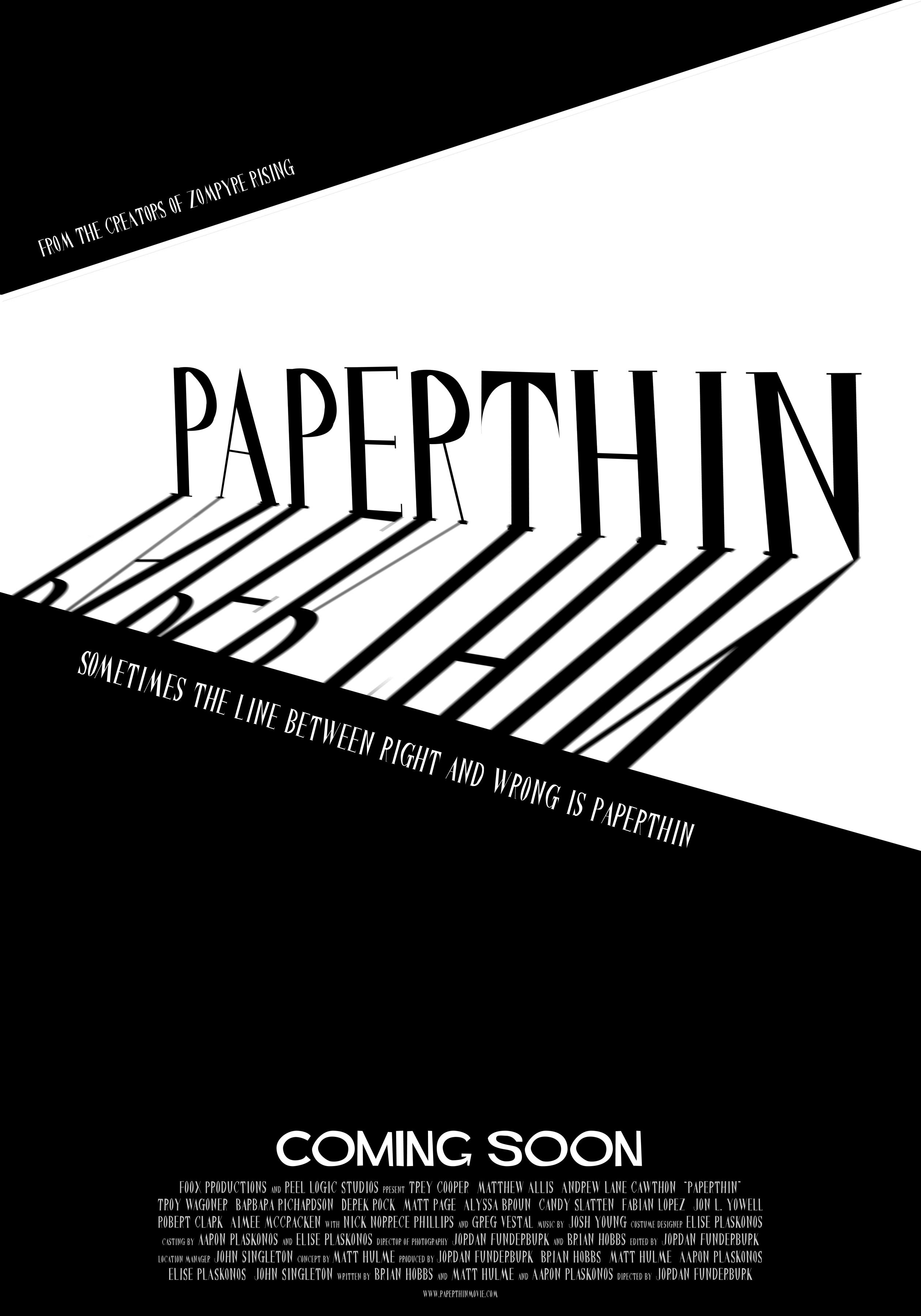 Постер фильма Paperthin