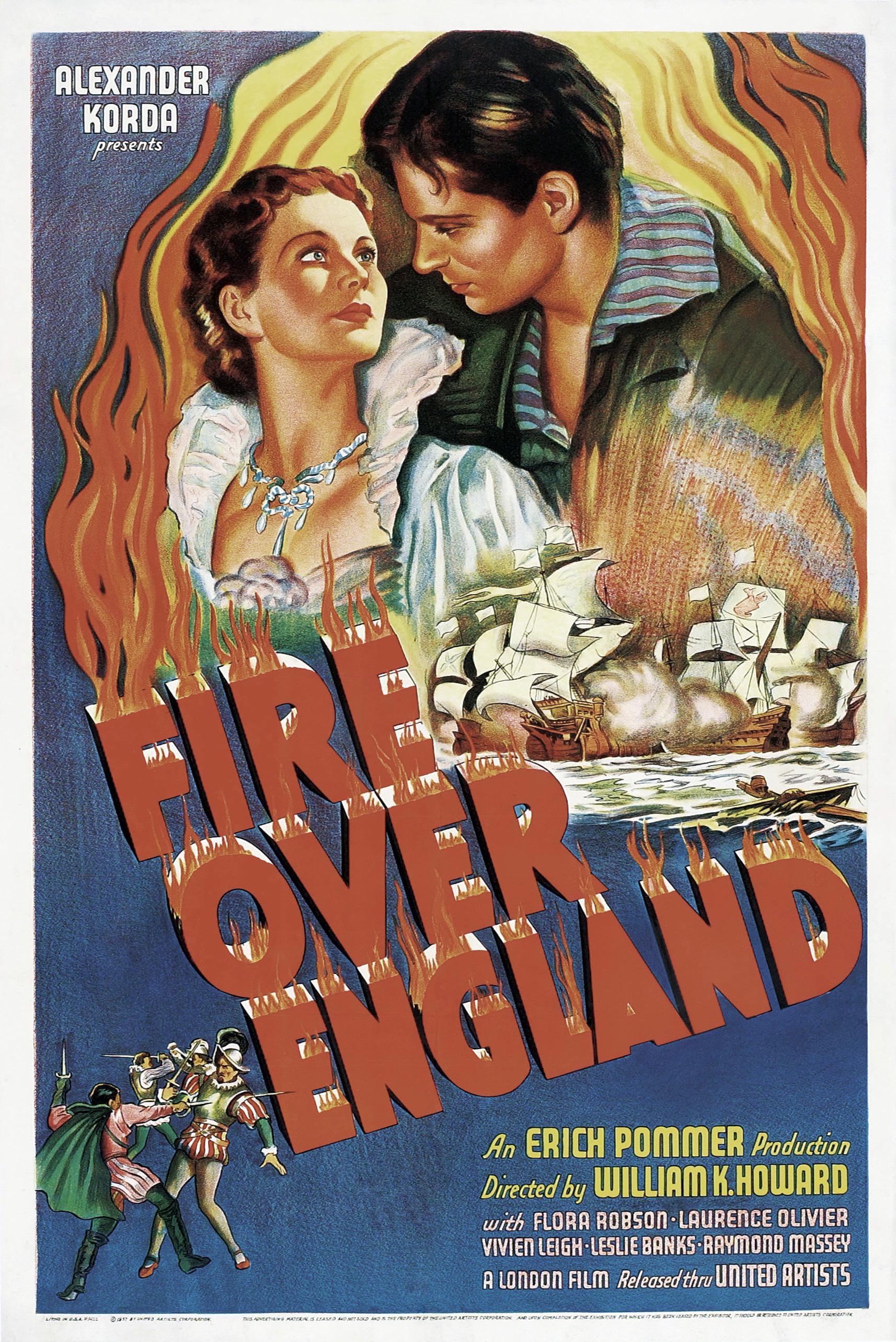 Постер фильма Англия в огне | Fire Over England