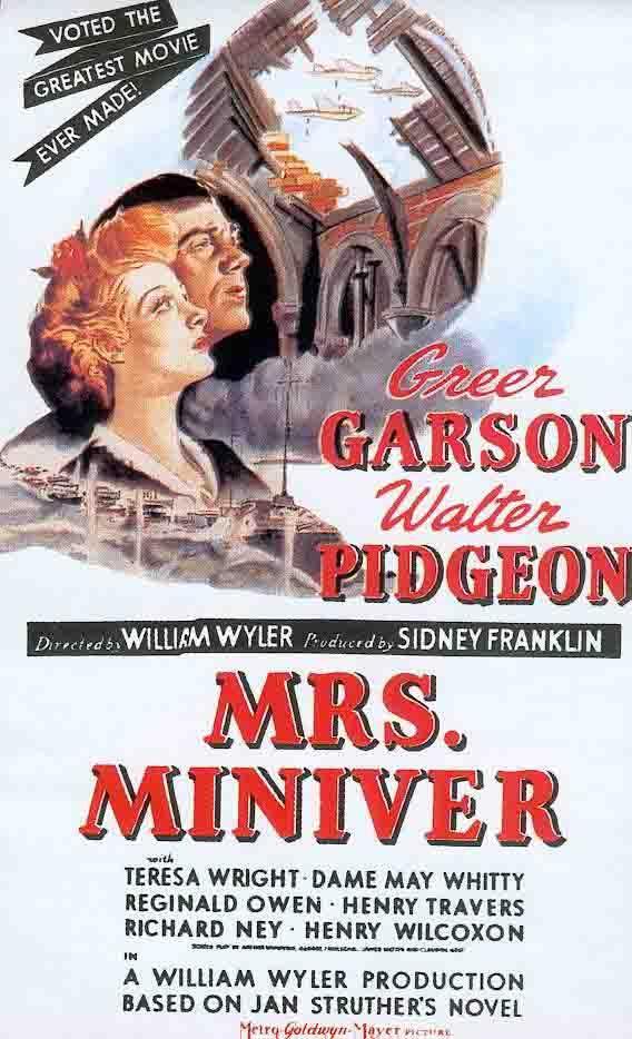 Постер фильма Миссис Минивер | Mrs. Miniver