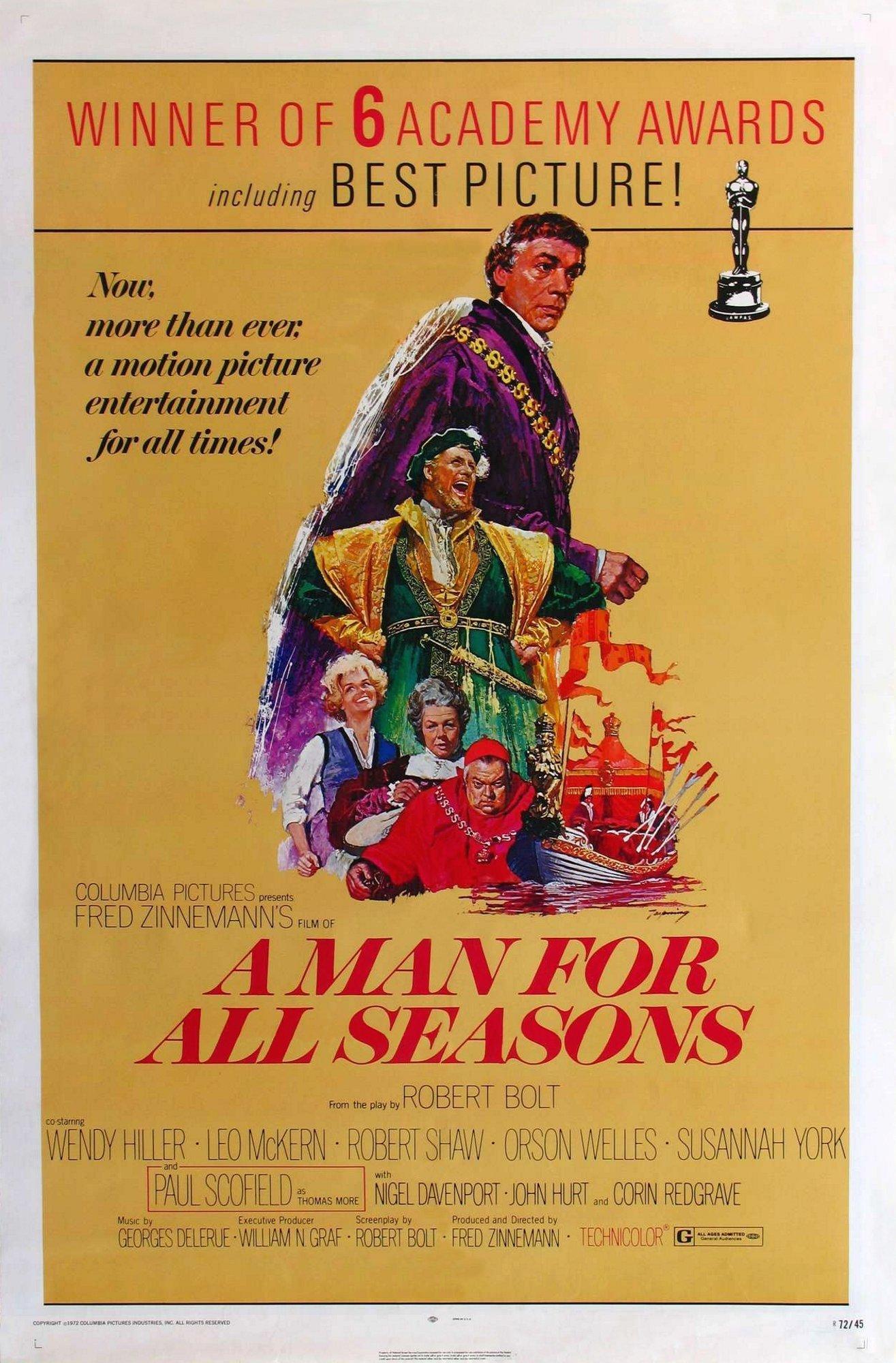 Постер фильма Человек на все времена | Man for All Seasons