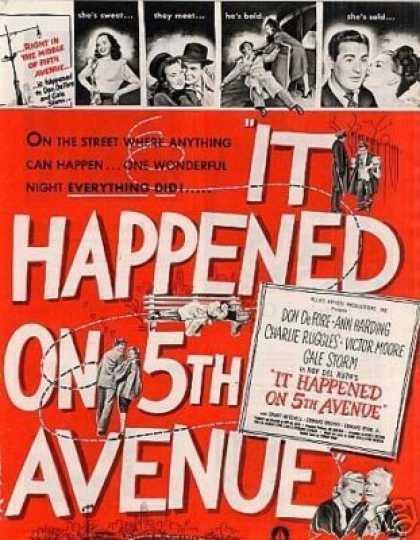 Постер фильма Это случилось на Пятой авеню | It Happened on Fifth Avenue