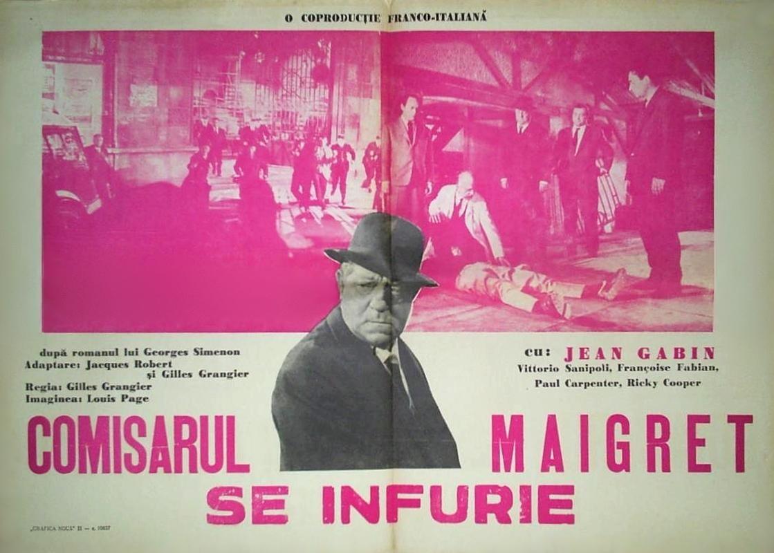 Постер фильма Мегрэ и гангстеры | Maigret voit rouge