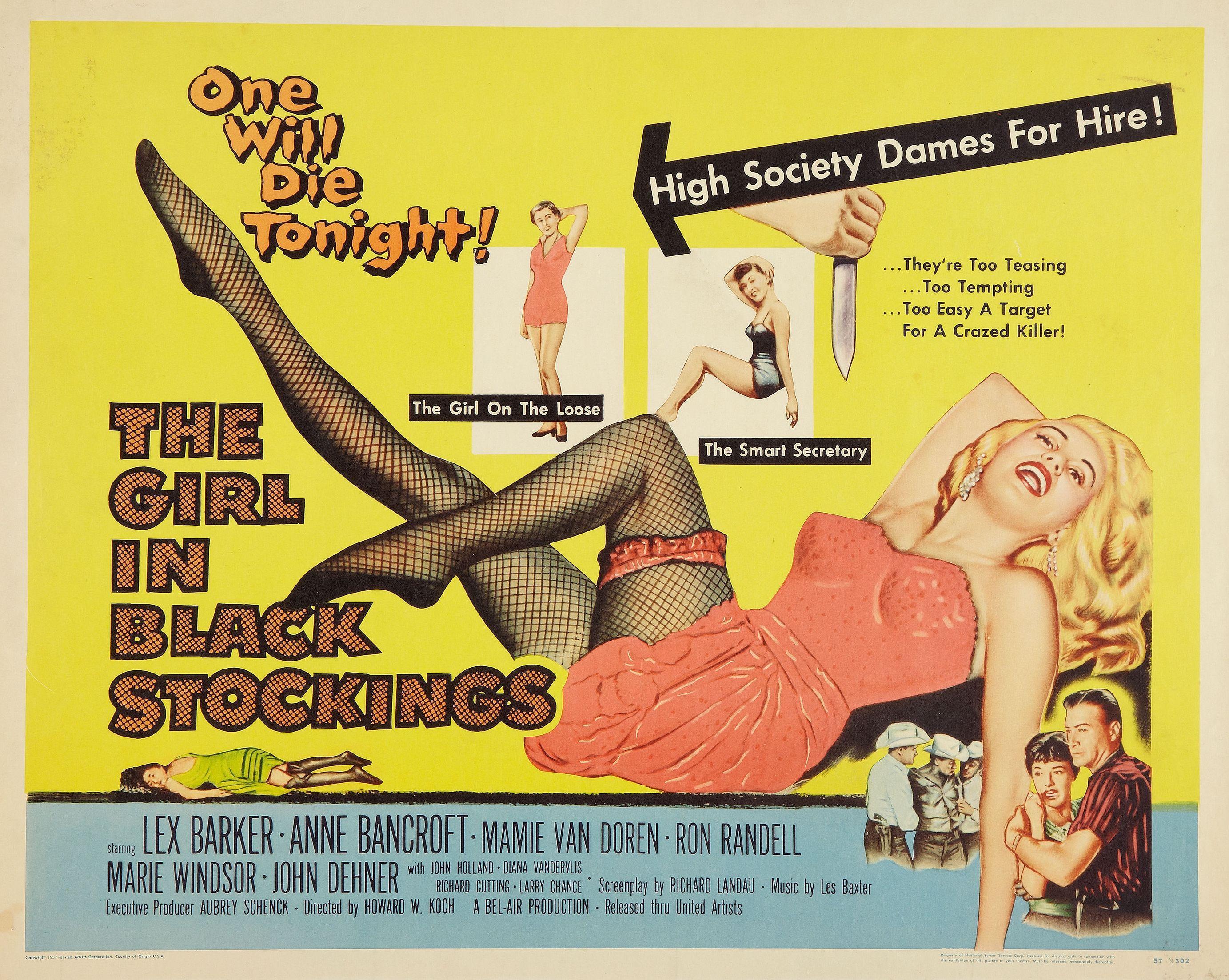 Постер фильма Girl in Black Stockings