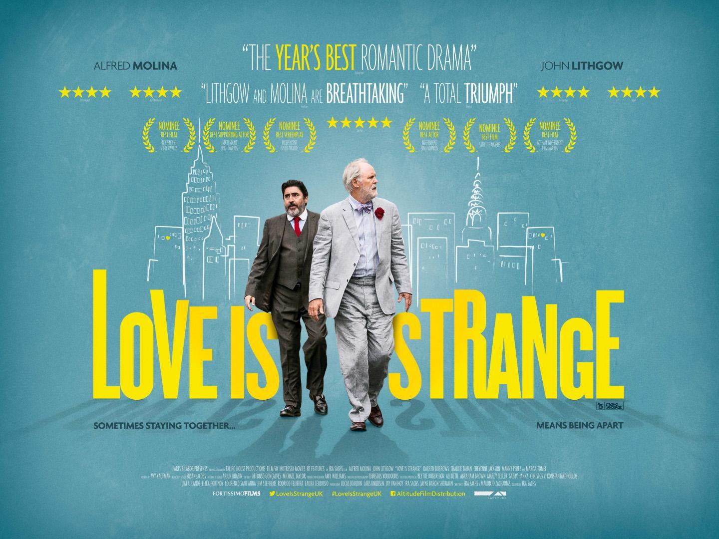 Постер фильма Любовь – странная штука | Love Is Strange
