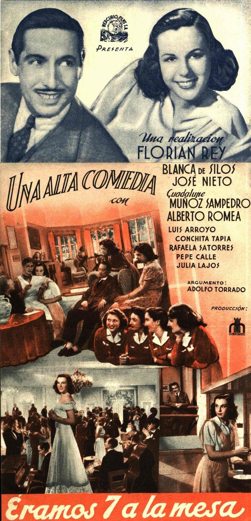 Постер фильма Éramos siete a la mesa