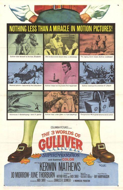 Постер фильма Лилипуты и великаны | 3 Worlds of Gulliver
