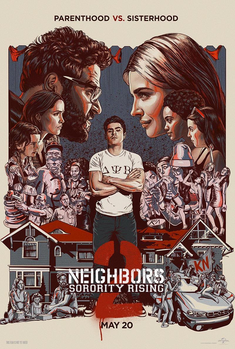 Постер фильма Соседи. На тропе войны 2 | Neighbors 2: Sorority Rising