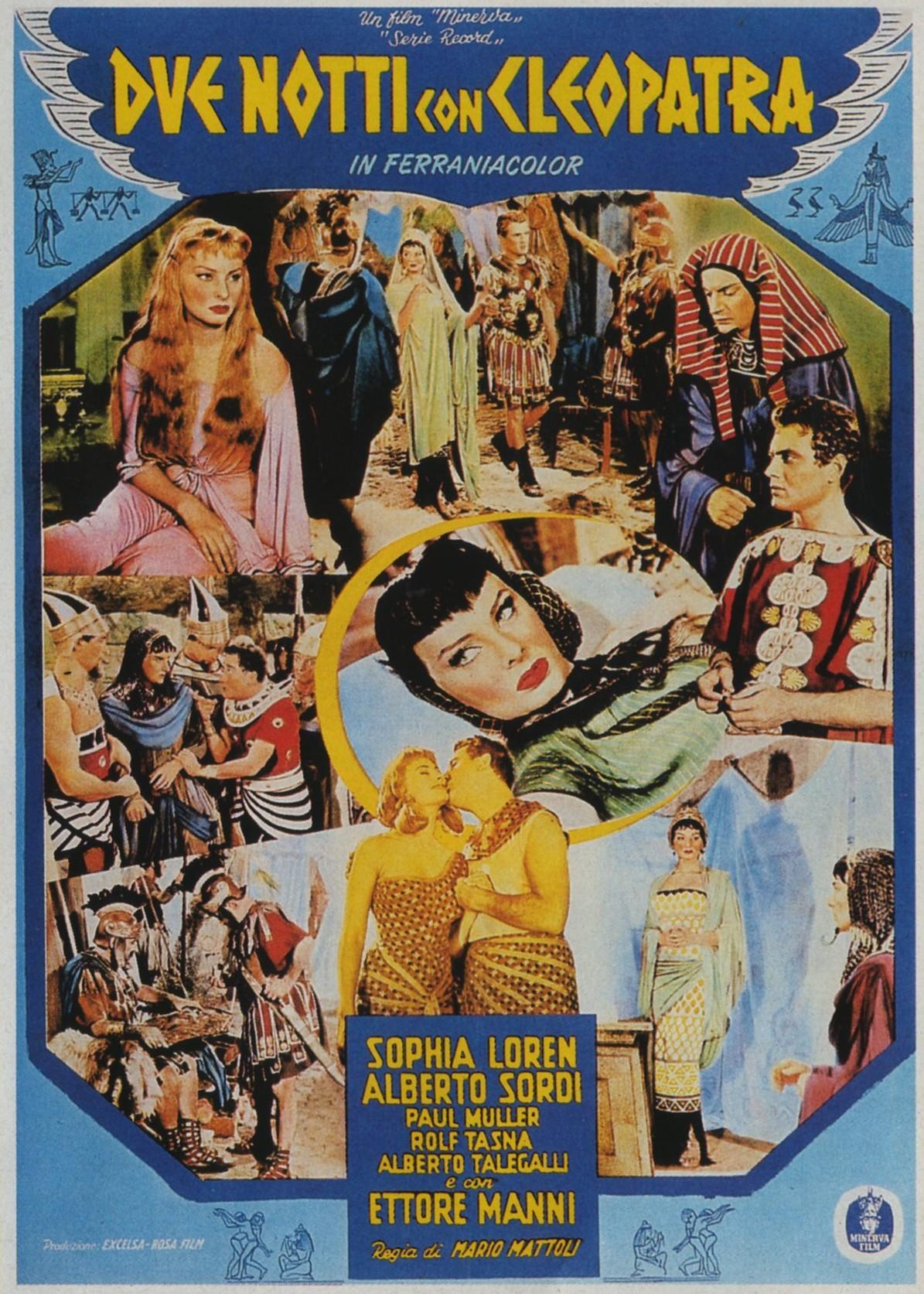 Постер фильма Две ночи с Клеопатрой | Due notti con Cleopatra
