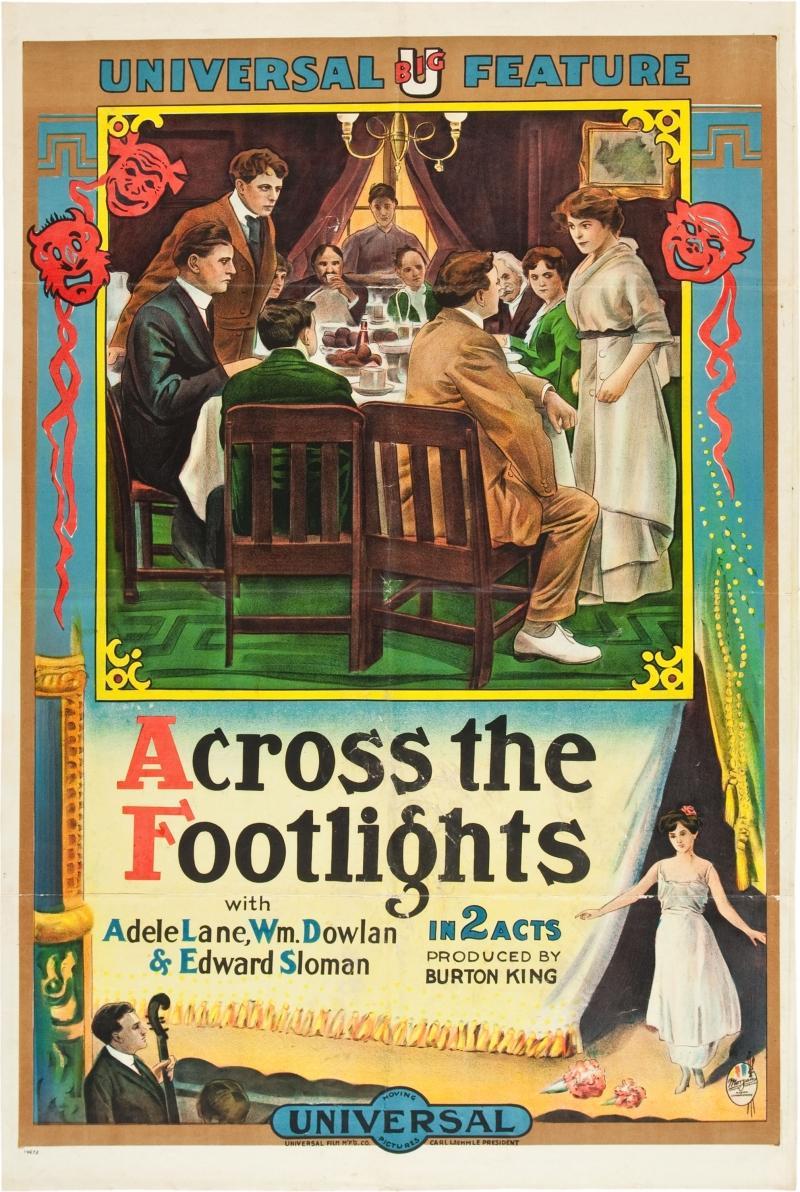 Постер фильма Across the Footlights