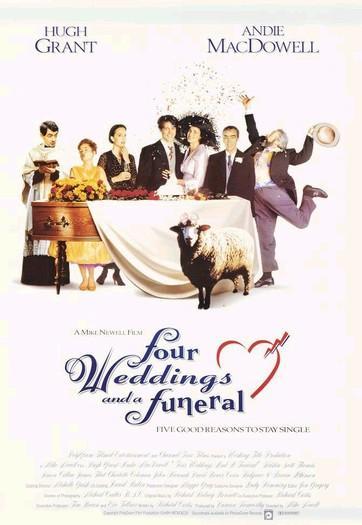 Постер фильма Четыре свадьбы и одни похороны | Four Weddings and a Funeral