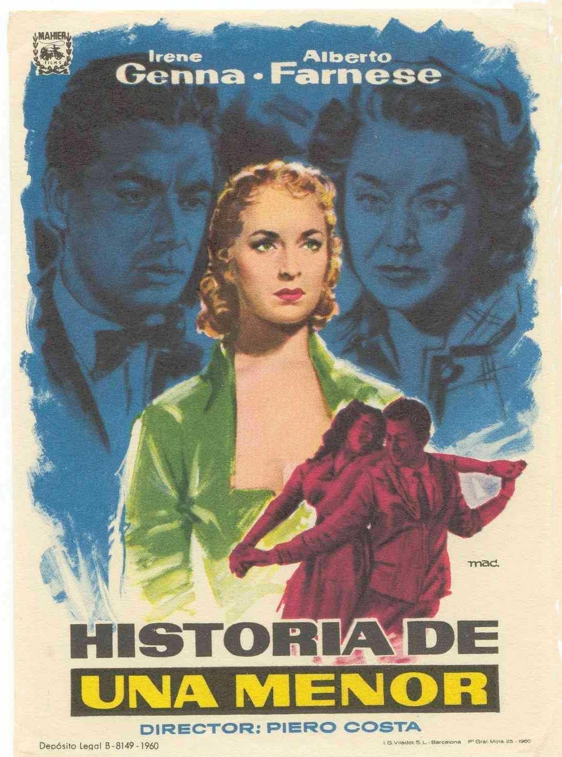 Постер фильма Storia di una minorenne