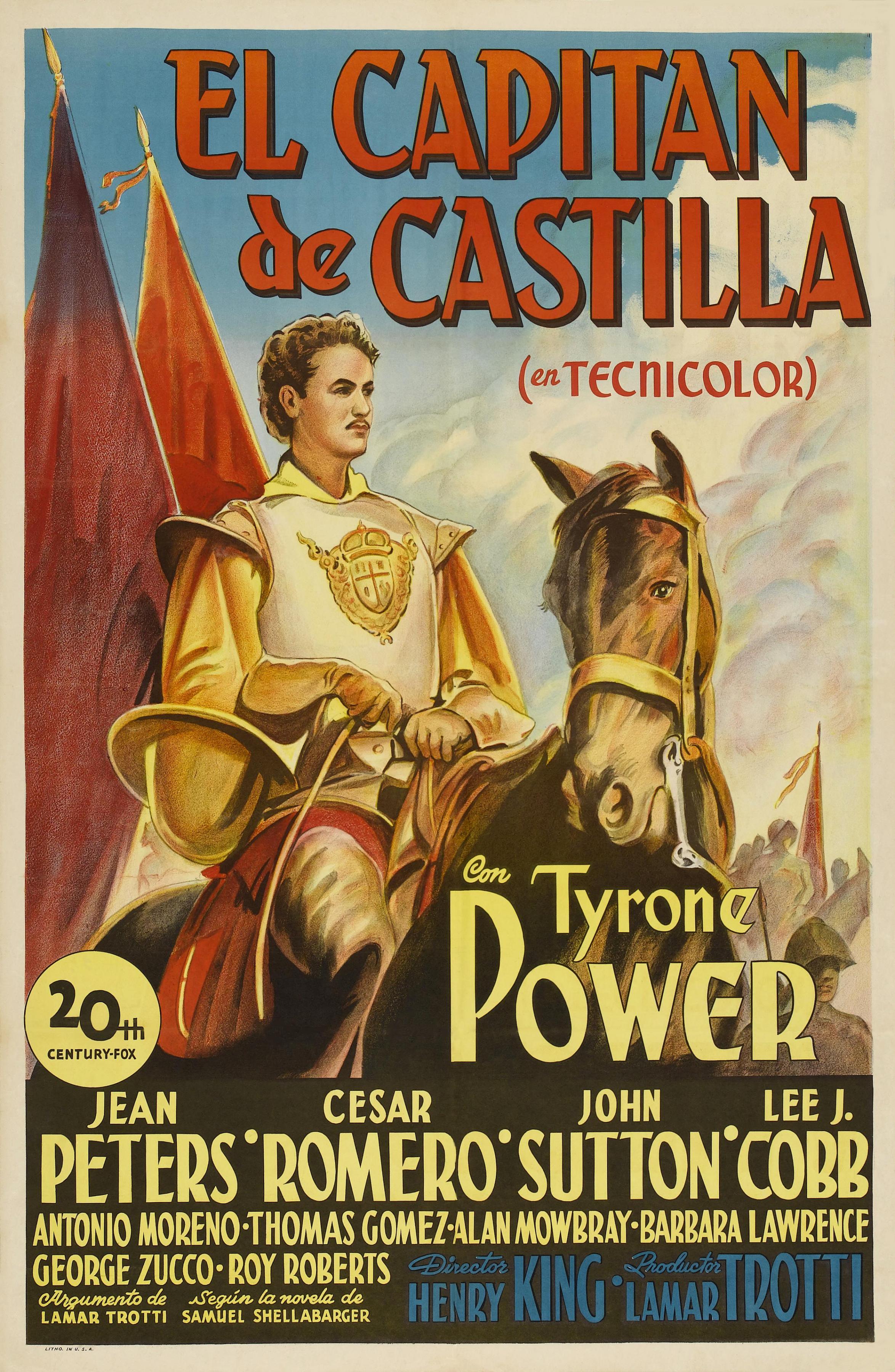 Постер фильма Капитан из Кастильи | Captain from Castile