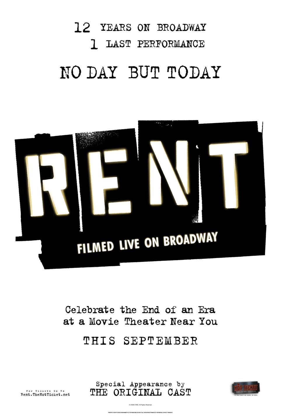 Постер фильма Rent: Filmed Live on Broadway