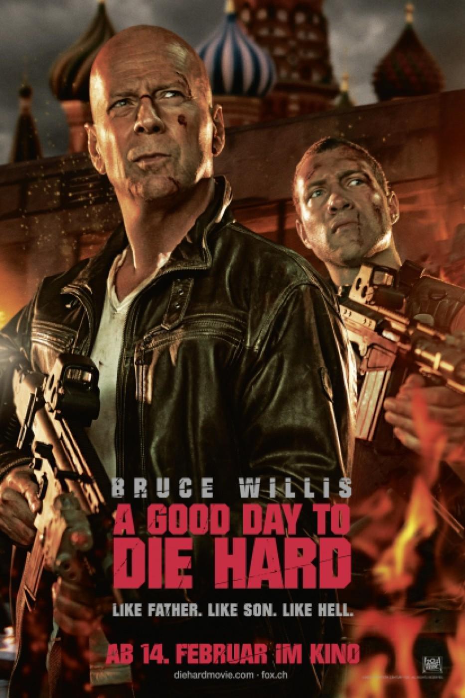 Постер фильма Крепкий орешек. Хороший день, чтобы умереть | Good Day to Die Hard