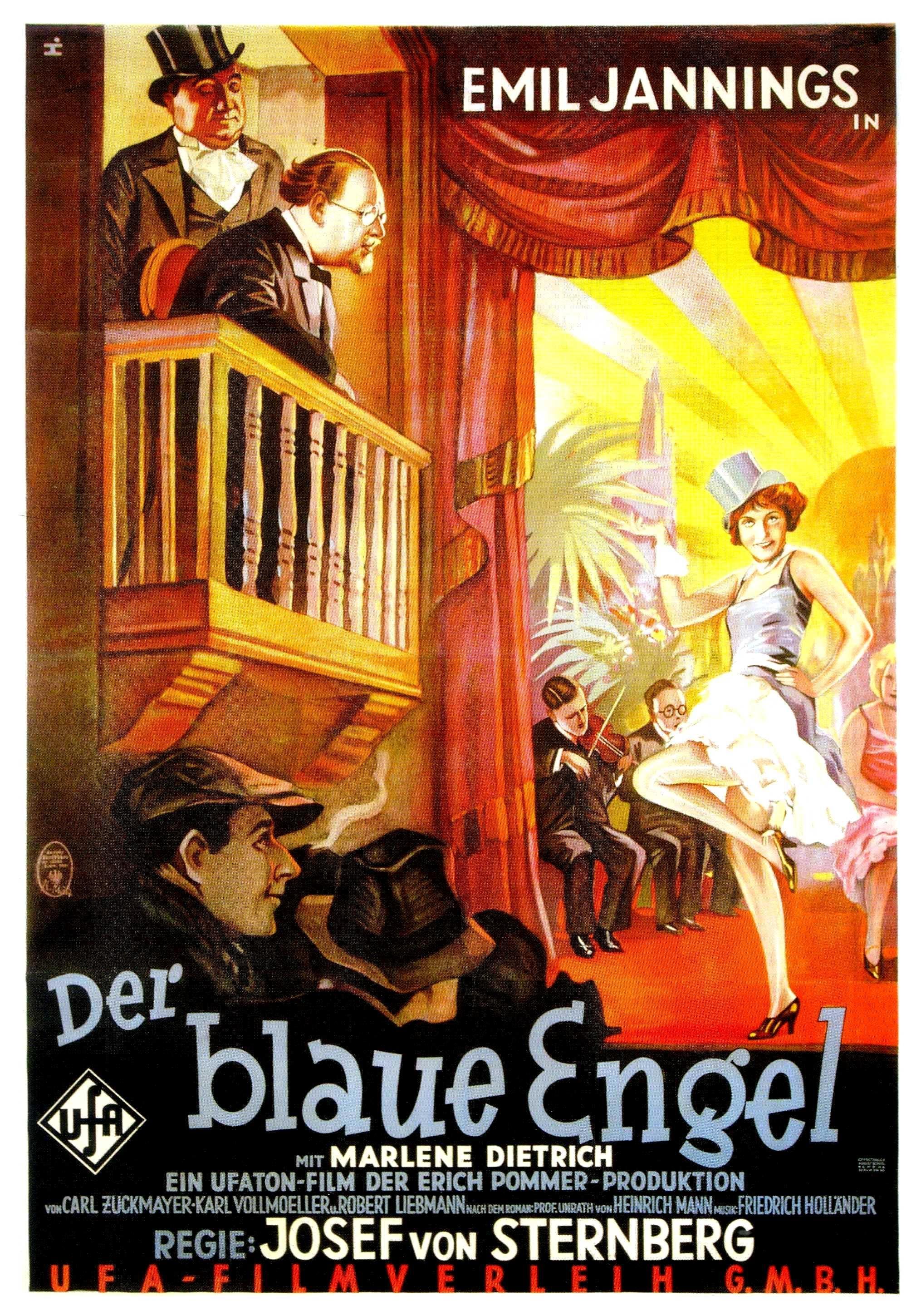 Постер фильма Голубой ангел blaue Engel. 
