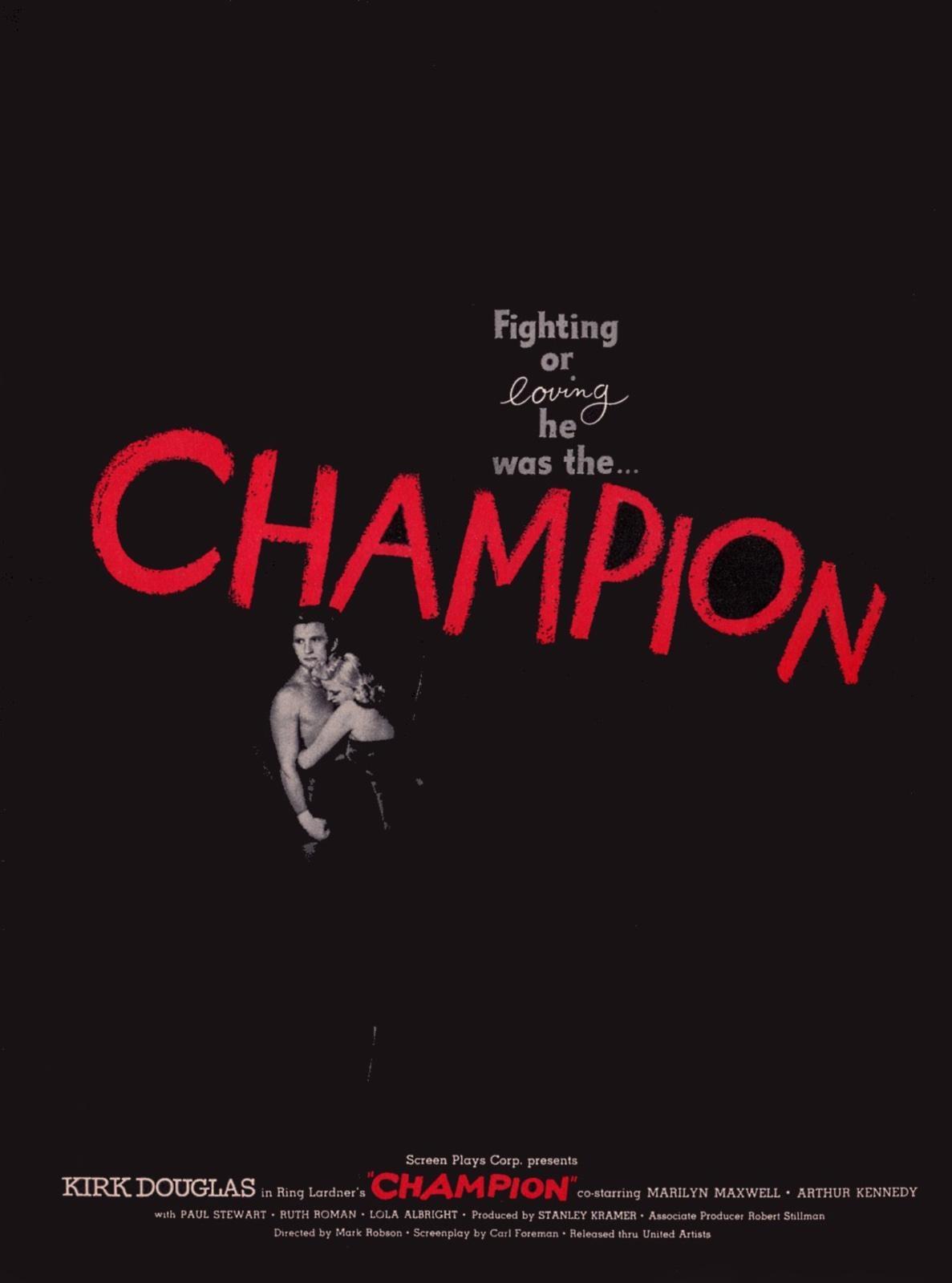 Постер фильма Чемпион | Champion