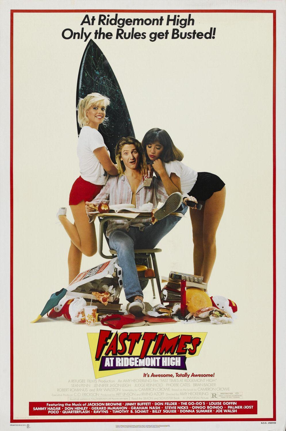 Постер фильма Быстрые перемены в школе Риджмонт Хай | Fast Times at Ridgemont High